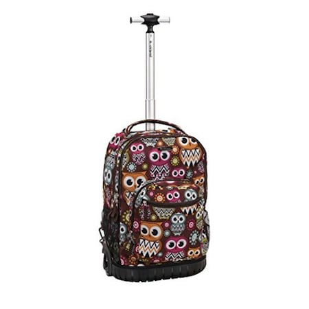 Rockland 19 in. Rolling Backpack Multipurpose Suitcase - Owl R02-OWL